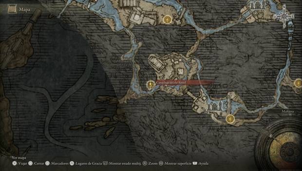 Elden Ring - Ubicación del Curso bajo del Río Ainsel
