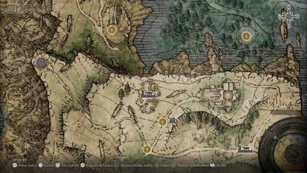 Elden Ring - Lago de la Putrefacción, ubicación del subetrra´neo secreto de las Ruinas de los selénicos