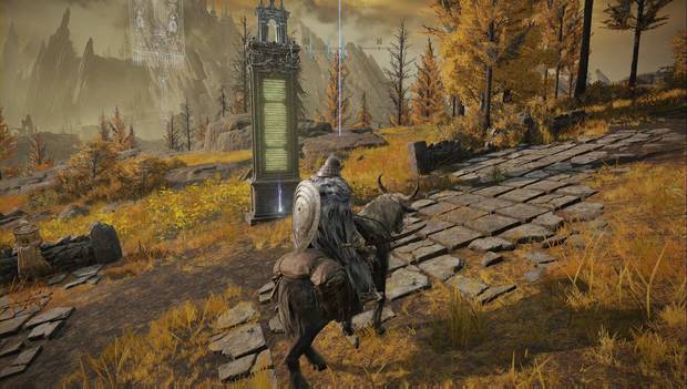 Elden Ring - Meseta Altus, obelisco con el mapa