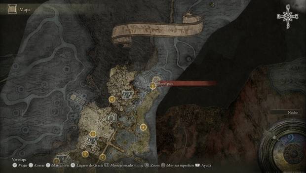 Elden Ring - Río Siofra, ubicación de Bajo el pozo