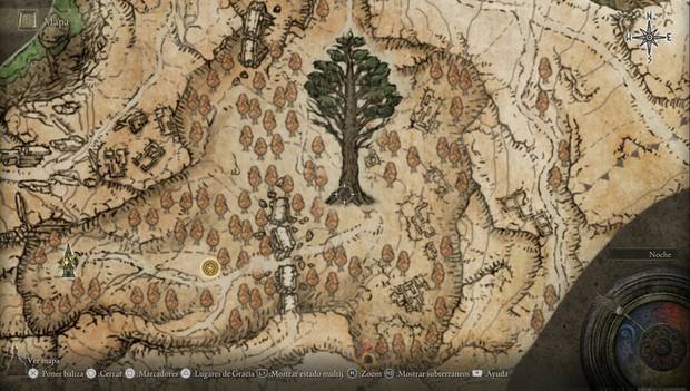 Elden Ring - Meseta Altus, Árbol Áureo Pequeño en la Meseta Altus