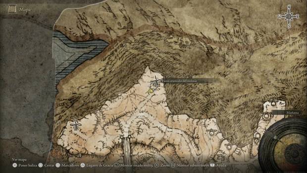 Elden Ring - Meseta Altus, ubicación de Pastos orientales del molinar