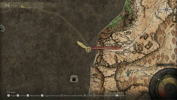 Elden Ring - Monte Gelmir, Ubicación del mapa del Monte Gelmir