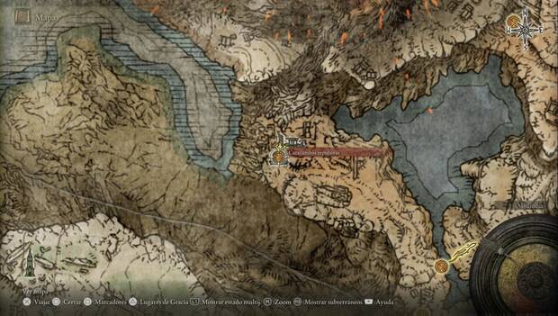 Elden Ring - Monte Gelmir, Ubicación de las Catacumbas repulsivas