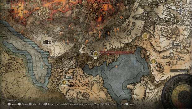 Elden Ring - Mote Gelmir, ubicación de la Cabaña del artesano