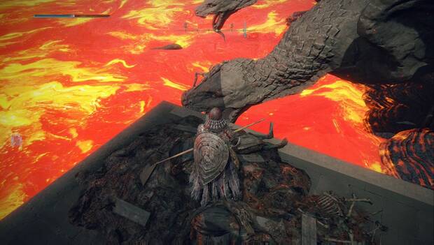 Elden Ring - Mansión del Volcán, ubicación de la Cinta de vasallo