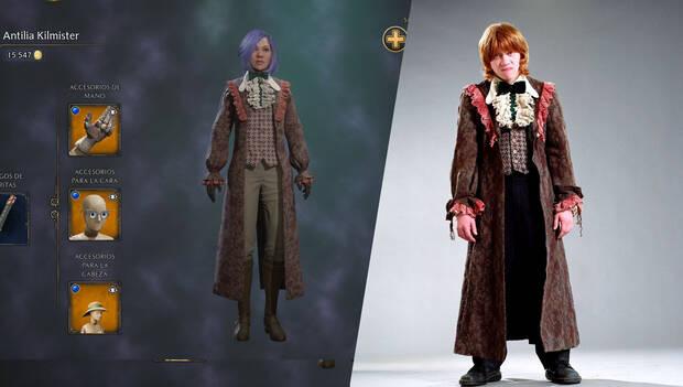 Hogwarts Legacy - 10 cosas que no sabas que podas hacer: tnicas a la moda y tnica de Ron en El cliz de fuego