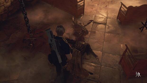 Resident Evil 4 Remake - Capítulo 7: cadáver de ganado con una plaga gigante
