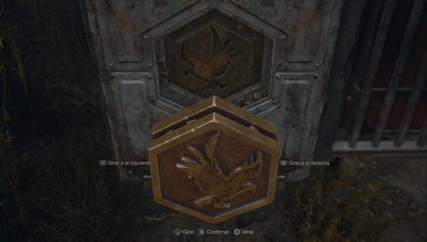 Resident Evil 4 Remake - puzle del emblema hexagonal, solución