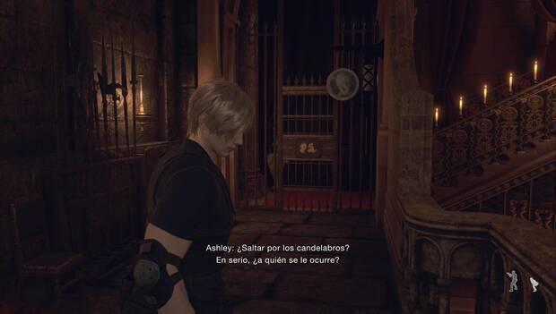 Resident Evil 4 Remake - puzle de la sala de audencias, localización