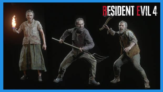 Resident Evil 4 Remake - Enemigos y jefes: tipos de aldeano