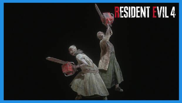 Resident Evil 4 Remake - Enemigos y jefes: Hermanas con motosierra