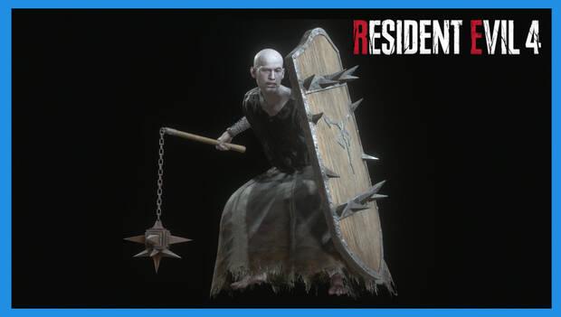 Resident Evil 4 Remake - Enemigos y jefes: Fanático con escudo