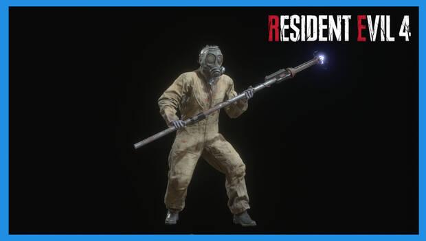 Resident Evil 4 Remake - Enemigos y jefes: soldado (vara eléctrica)