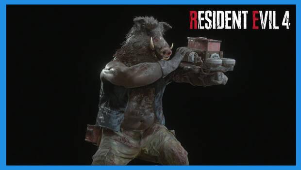 Resident Evil 4 Remake - Enemigos y jefes: Bruto (ballesta)