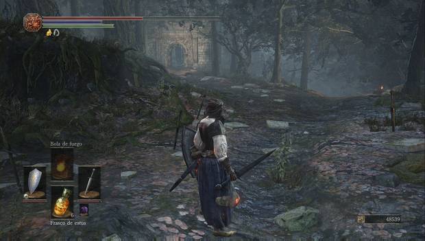 Dark Souls III - Torreón de Farron: abertura en la muralla antes del jefazo del torreón de farron