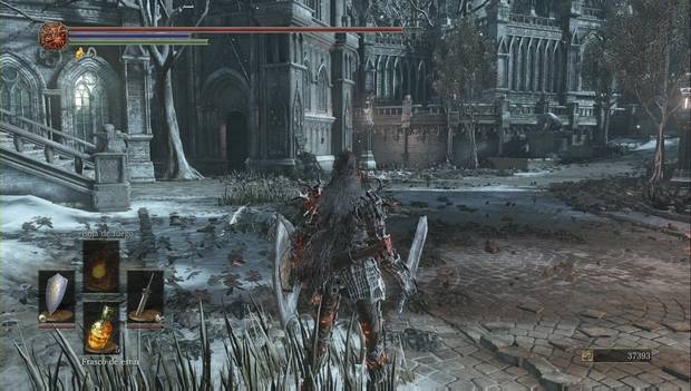 Dark Souls III - Irithyll del Valle Boreal: desvío del camino principal desde la fuente