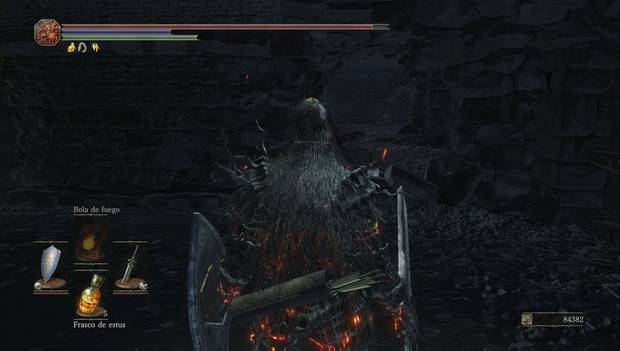 Dark souls III - Mazmorra de Irithyll: agujero en la pared de una de las celdas