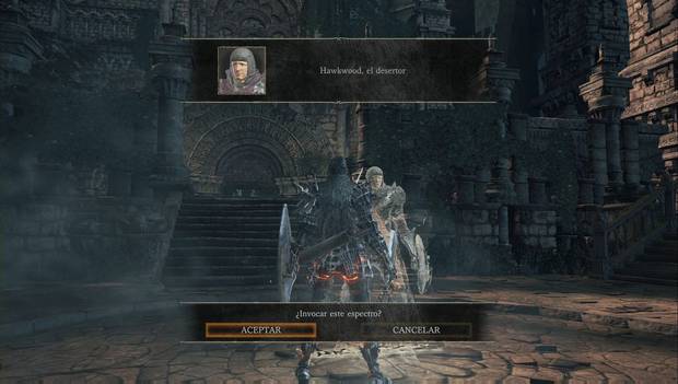 Dark Souls 3 - Jardín del Rey consumido: Señal de invocación de Hawkwood