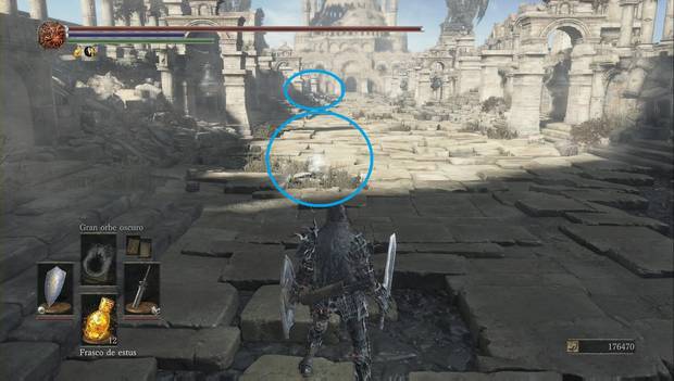 Dark Souls 3 - Pico del Archidragón: ubicación de la losa de titanita y el set de ornstein