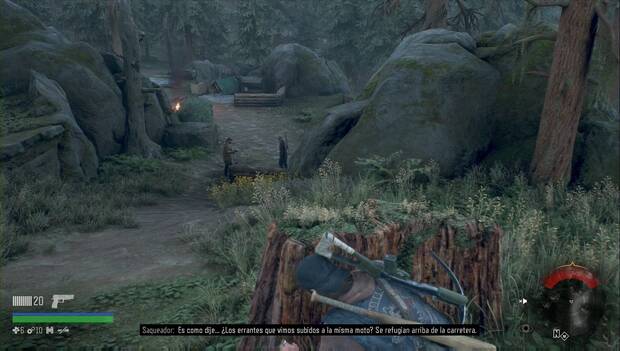 Days Gone - Errantes en la montaña: Deacon espía a los saqueadores en su campamento