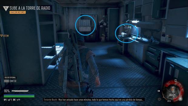 Days Gone - Puesto de control de NERO de Shore Lake: inyector y grabadora en el puesto de NERO