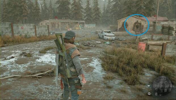 Days Gone - A limipiar los nidos: quinto nido entre las casas cerca del aserradero