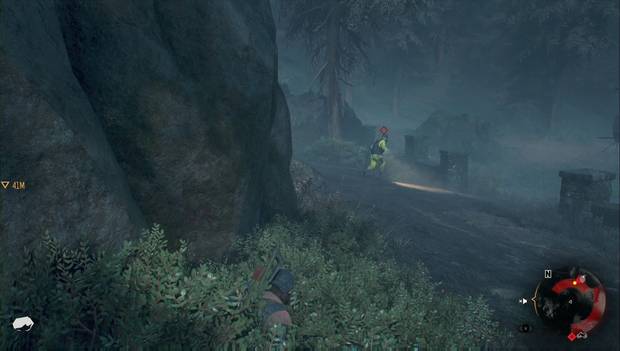 Days Gone - No están dormidos: un soldado de NERO distraído por el ruido de una piedra