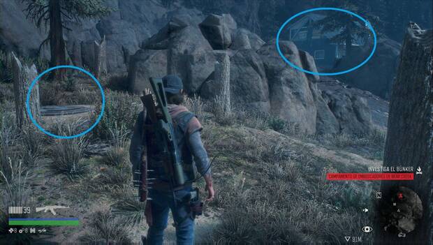 Days Gone - Campamento de emboscadores de Bear Creek: localización del búnker