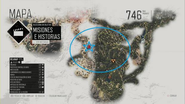 Days Gone - Emboscadores de Belknap: ubicación del campamento