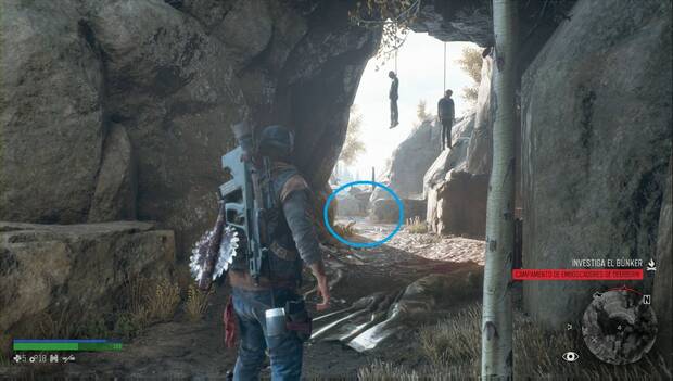 Days Gone - Campamento de emboscadores de Deerbon: ubicación del búnker subterráneo