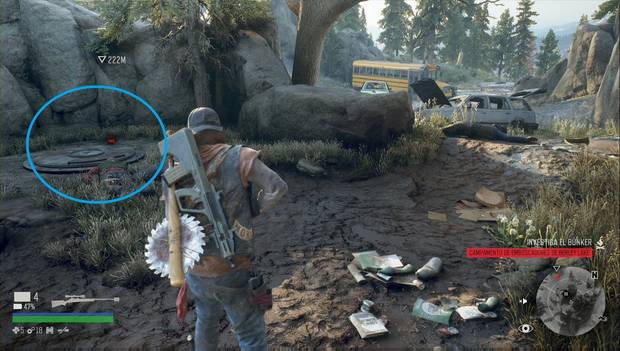 Days Gone - Campamento de emboscadores de Berley Lake: escotilla del búnker