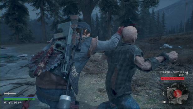 Days Gone - Infestación de Rogue Camp: Deacon apuñala a un zángano