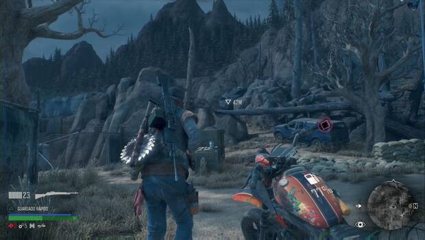 Days Gone - Es un puto mentiroso: Deacon conduce hacia el campamento