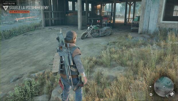 Days Gone - En el menú de esta noche: moto de Jeremy frente al granero