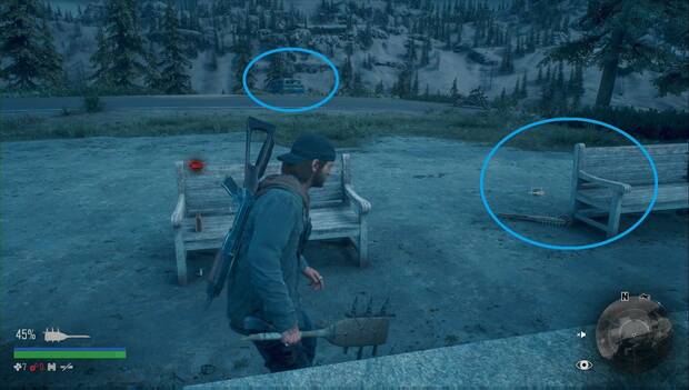 Days Gone - No tengo una foto: localización de la Maza superior y el Hacha metálica