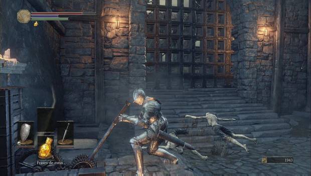 Dark Souls III - Asentamiento de no muertos: levanta el rastrillo para explorar el asentamiento