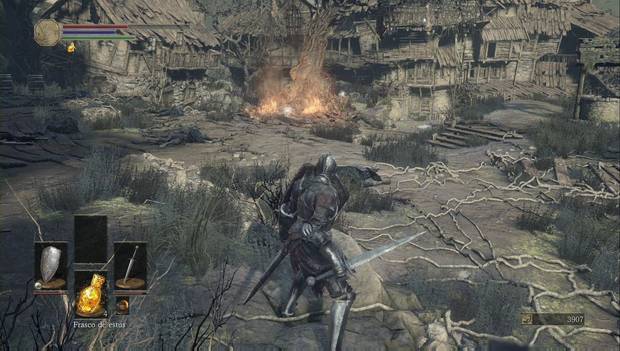 Dark Souls III - Asentamiento de no muertos: elimina a todos los enemigos alrededor de la hoguera