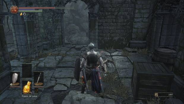 Dark Souls III - Camino de los Sacrificios: cruce de caminos en lo alto de las ruinas del pantano