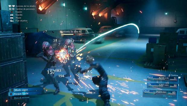 Final Fantasy VII Remake - Capítulo 16: enemigos en el garaje