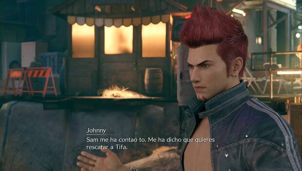 Final Fantasy VII Remake - Johnny en Que no pare la fiesta