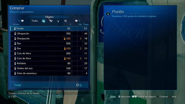 Final Fantasy VII Remake - Inventario con descuento