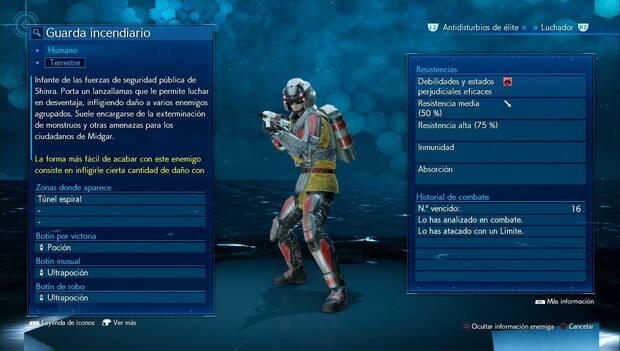 Final Fantasy VII Remake - Guarda incendiario