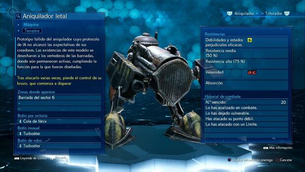Final Fantasy VII Remake - Aniquilador letal