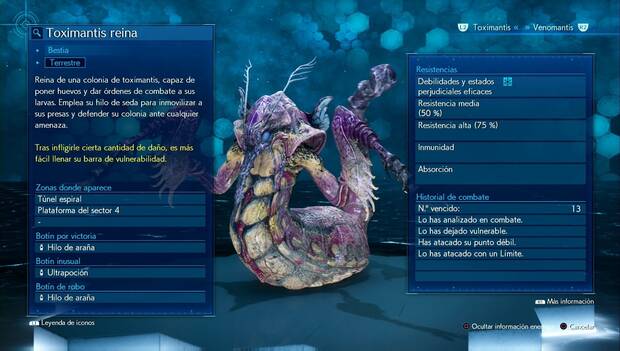 Final Fantasy VII Remake - Toximantis reina