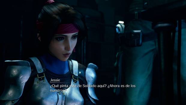 Final Fantasy VII Remake - Capítulo 1: Jessie trastea con la puerta
