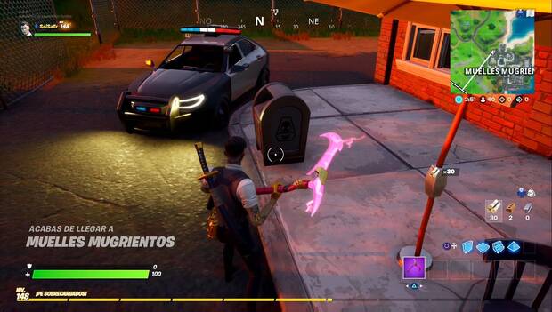 Fortnite - Buzón de entrega de SOMBRA en Muelles Mugrientos