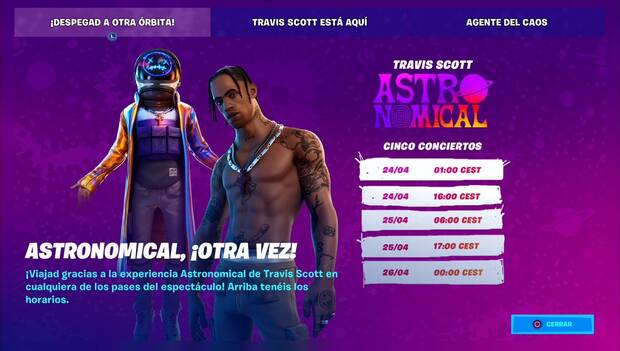 Fortnite Battle Royale - Evento de Travis Scott