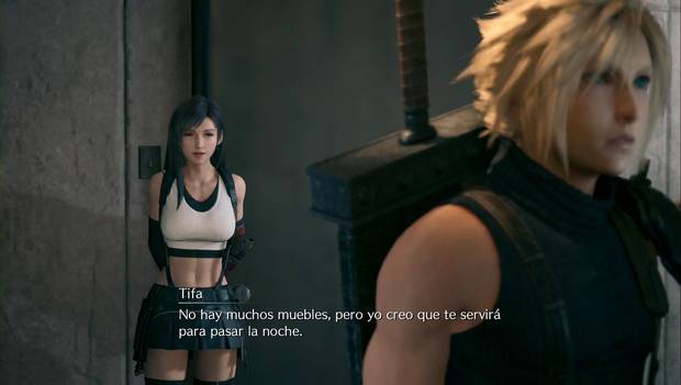 Final Fantasy VII remake - capítulo 3: Tifa nos muestra nuestro apartamento