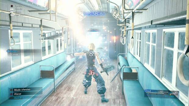 Final Fantasy VII Remake - Capítulo 5: magia electro sobre el cañón aturdidor